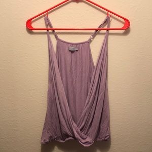 Toni Purple Tank Top Open Front